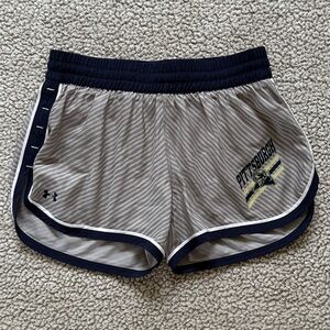 🧸 Under Armour | LIKE NEW • Gray & Navy University of Pittsburgh Running Shorts